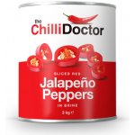 The ChilliDoctor Krájené červené Jalapeño papričky v nálevu 3 kg – Zboží Mobilmania