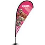 Reklamní vlajka kapka Zoom Quill – Zboží Dáma