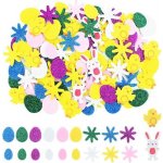 Bekecidi 100 kusů samolepicích pěnových samolepek s motivem jedlíka, samolepicích samolepek z EVA – Zboží Dáma