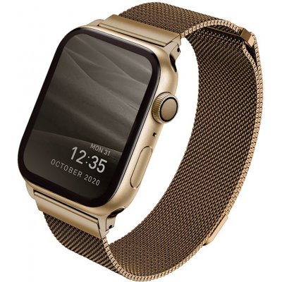 Uniq Dante ocelový řemínek pro Apple Watch 45mm / 44mm / 42mm - zlatý UNIQ-44MM-DANGLD – Zboží Mobilmania