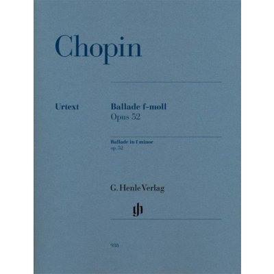 Ballade In F minor Op.52 noty pro klavír