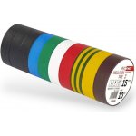Emos F615992 Elektroizolační páska PVC 15 mm x 10 m barevný mix 10 ks – HobbyKompas.cz