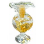 Nefertitis Lahvička se zlatem - dekorační karafa 5 cm NF48077 - cca 5 cm – Hledejceny.cz
