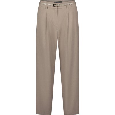 Betty Barclay dámské kalhoty hnědošedé s páskem – Zboží Mobilmania