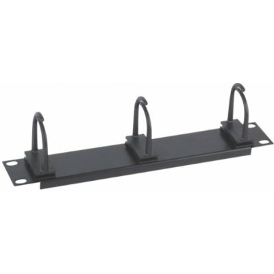 Vyvazovací panel XtendLan PP01-CB Vyvazovací panel, 10", 1U, 3x plastová úchytka PP01-CB – Sleviste.cz