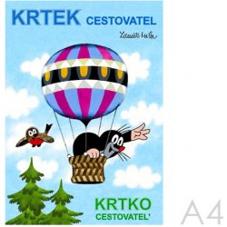 Krtek cestovatel omalovánka