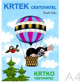 Krtek cestovatel omalovánka