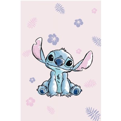 Jerry Fabrics Mikroflanelová deka Lilo a Stitch Pink – Zboží Mobilmania