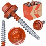 Klimas Wkręt-met Farmářský šroub TEX 4,8 x 35 cihlově červený RAL 8004 – Hledejceny.cz