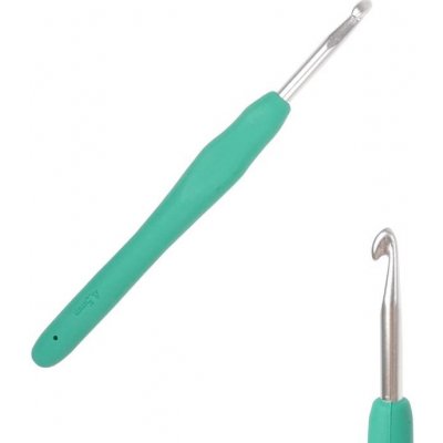 Háček s pogumovanou ručkou 4,5mm zelený – Hledejceny.cz