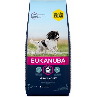 Eukanuba Adult Medium Breed 18 kg – Zboží Mobilmania