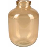 Váza Safari Lodge skleněná 22 cm x průměr 16 cm žlutá – Hledejceny.cz