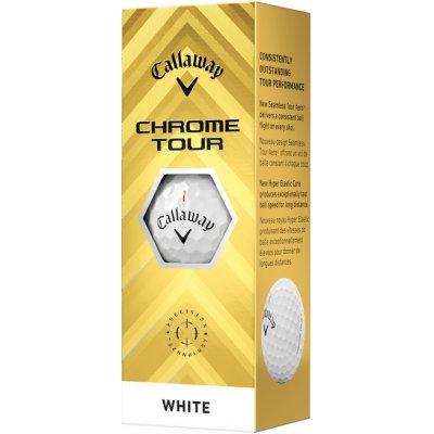 Callaway Chrome Tour bílé 3 ks