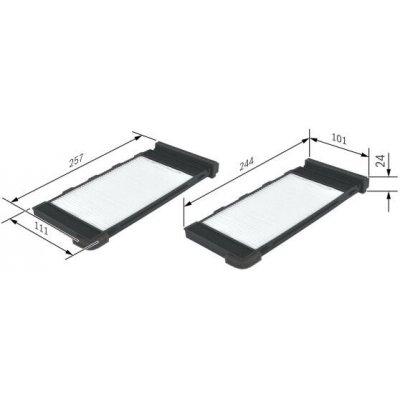 Filtr, vzduch v interiéru BOSCH 1 987 432 118 BO 1987432118 – Hledejceny.cz