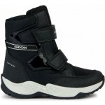 Geox SENTIERO GIRL B Černá Bílá – Zboží Mobilmania