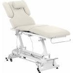 physa Elektrické masážní lehátko - 3 motory - 300 W - 185 x 67 x 62–84 cm - 200 kg - bílé/béžové NANTES BEIGE PH – Zboží Dáma