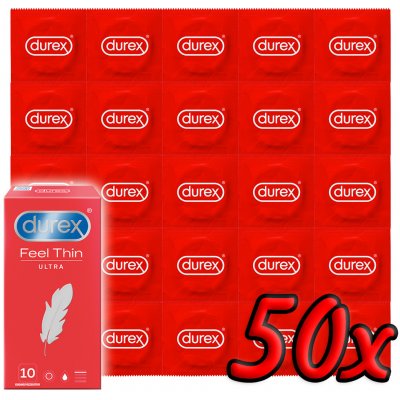 Durex Feel Thin Ultra 50 pack – Zboží Mobilmania