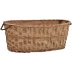 zahrada-XL Koš na dřevo s držadly 58 x 42 x 29 cm přírodní vrba – Zboží Dáma