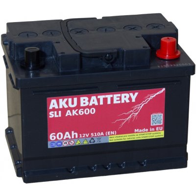AKU SLI 12V 60Ah 510A AK600 – Zboží Mobilmania