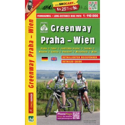 Greenway Praha Wien cykloprůvodce AJ NJ