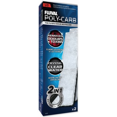 Náplň vata uhlíková Fluval U3 2 ks – Zboží Dáma