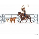 Schleich Kovboj s lasem na koni a příslušenství – Zboží Dáma