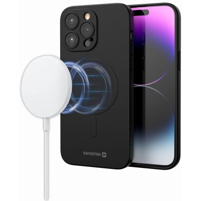 SWISSTEN Soft Joy MagStick silikonové na iPhone, černé Model: iPhone 16 Pro – Zboží Živě