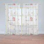 Sablio Záclony Zimní radovánky: 2ks 150x250cm – Hledejceny.cz