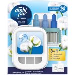 Ambi Pur 3 Volution Cotton Flower elektrický osvěžovač náplň 3 x 20 ml – Zboží Dáma
