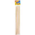 Madrid Papel Import S.L. Tyčky dřevěné přírodní kulaté průměr 0,8cm (6ks) – HobbyKompas.cz