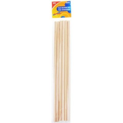 Madrid Papel Import S.L. Tyčky dřevěné přírodní kulaté průměr 0,8cm (6ks) – HobbyKompas.cz