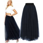 Fashionweek dámská sukně exkluzivní dlouhá maxi dlouhá tylová sukně BRAND51 tmave modry – Zboží Mobilmania