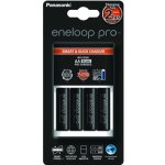Panasonic Eneloop Charger BQ-CC55 + 4 x R6/AA Eneloop PRO 2500mAh BK-3HCDE K-KJ55HCD40E – Zboží Mobilmania