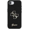 Pouzdro a kryt na mobilní telefon Apple Guess Fixed Glitter 4G Metal Logo třpytivý kryt pro iPhone 16e - černý 57983124484