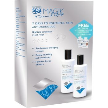 Spa Magik Organiks Diamond 7 Days To Youthful Skin pleťová emulze 260 ml + pleťové tonikum 260 ml dárková sada