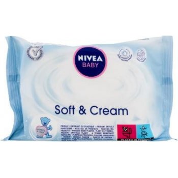 Nivea Baby Soft & Cream vlhčené ubrousky 20 ks