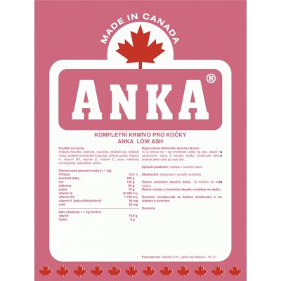 Anka Cat Low Ash 20 kg – Hledejceny.cz