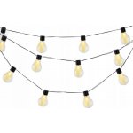 Garden Line Solární LED světelný řetěz Stripes 3,8 m černý/teplá bílá – Hledejceny.cz