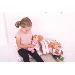 Bigjigs Toys Modré pruhované šaty pro panenku 28 cm BJD505 – Sleviste.cz