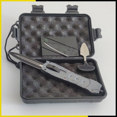 Nazar-Shop s.r.o. Vystřelovací nůž + sada (kufřík a Urban Edge) CARBON – Sleviste.cz