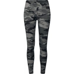 Ladies Camo Stripe Leggings - darkcamo/blk