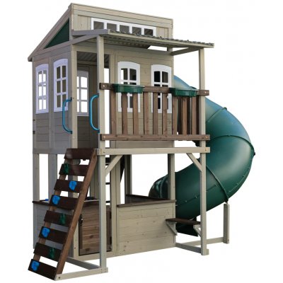 Kidkraft Dětské hřiště West Escape s turbo tobogánem – Sleviste.cz