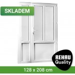 REHAU Smartline+ pravé bílá 128 x 208 cm – Hledejceny.cz
