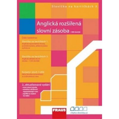 Slovíčka na kartičkách 3 - anglická rozšířená slovní zásoba – Hledejceny.cz