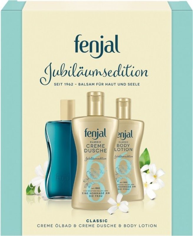 Fenjal Classic Sprchový Krém 200 Ml Tělové Mléko 200 Ml Olejová Pěna Do Koupele 125 Ml 7806