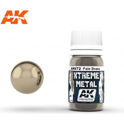 AK Interactive Xtreme Metal Pale Brass – Zboží Mobilmania