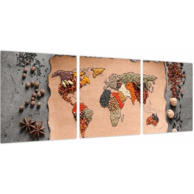 Obraz - Koření světa, třídílný 90x30 cm – Hledejceny.cz