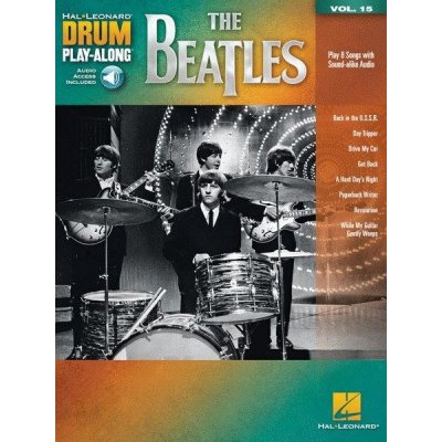 Drum Play-Along 15 The Beatles noty na bicí + audio