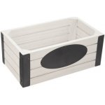 Orion Dřevěná bedýnka s tabulkou Rustic 24 x 14 x 10 cm – Zboží Mobilmania