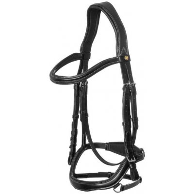 EQUESTRO Uzdečka Contrast s anatomickým nánosníkem černá – Zboží Dáma